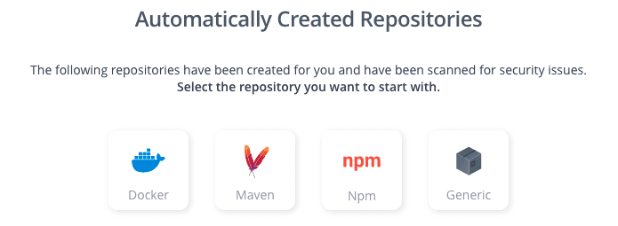 JFrog Platform Automatically Created Repositories